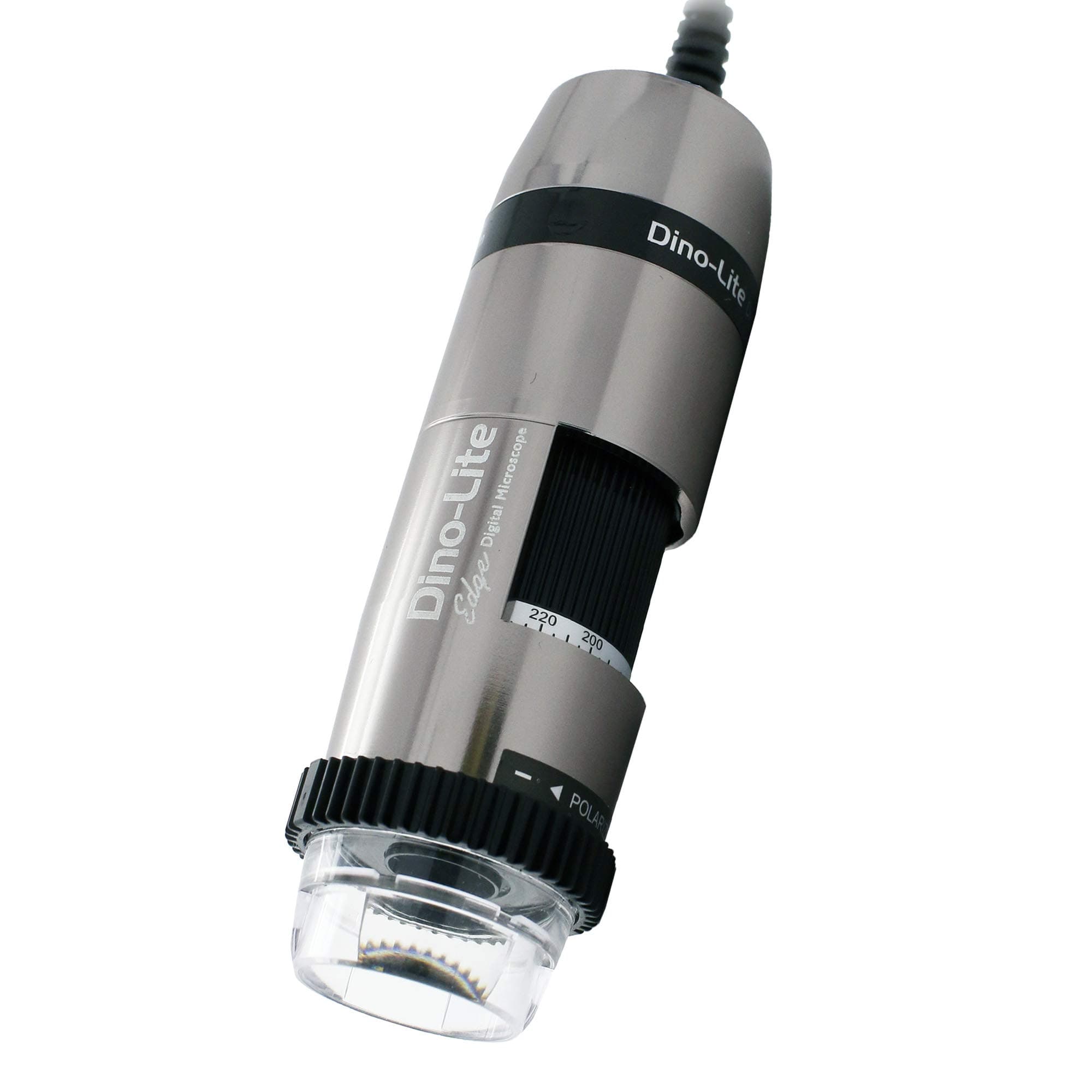 Dino-Lite USB Digital Microscope AM7115MZT, 10x-220x Magnification 5.0MP, Microtouch, Measurement, Scroll Lock, Polarizer, Removable Cap, Metal Body