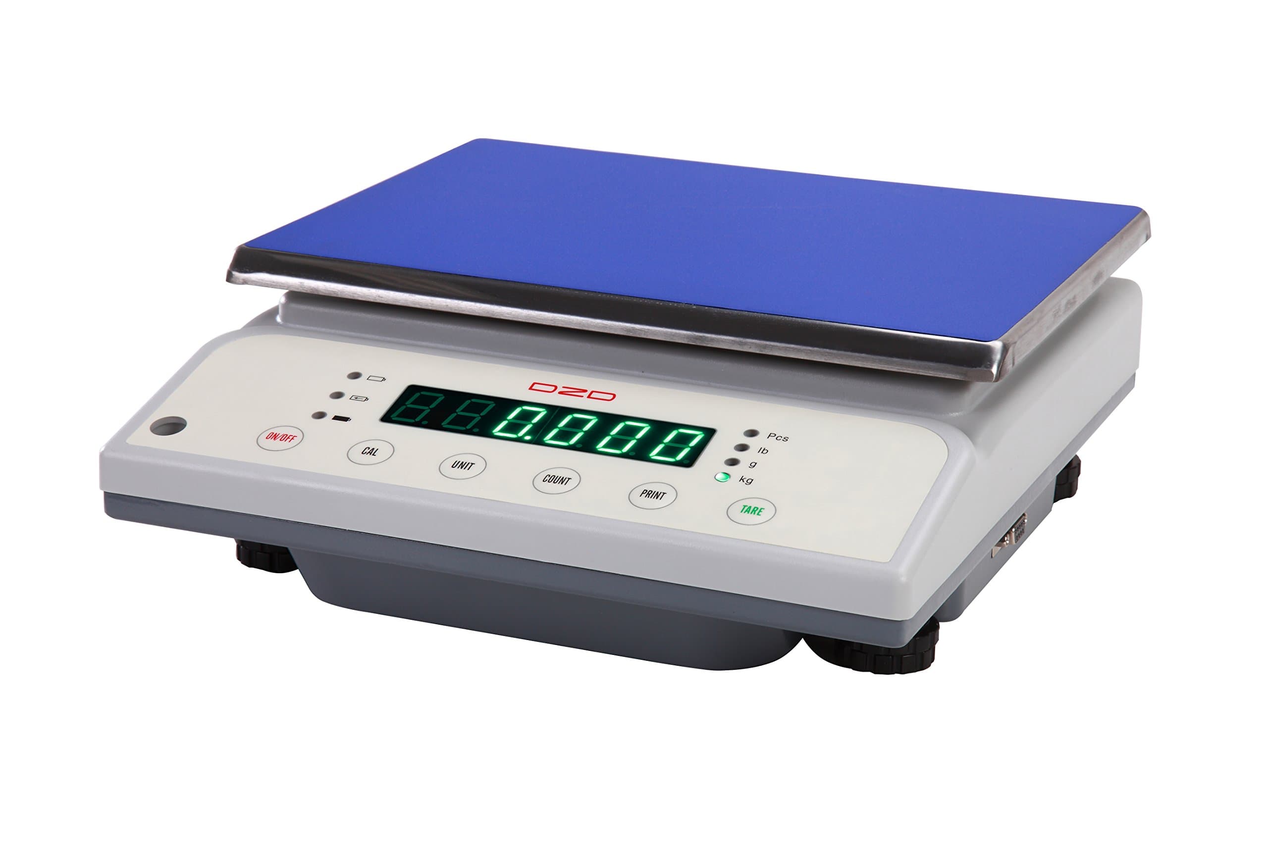 DZD DJ20 K Digital Precision Scales 0.1 g up to 20 kg with Large Weighing Surface, Mains and Battery