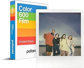 Polaroid Instant Film Color Film for 600, 8 Sheets, Frame Color White (6002)