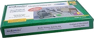 rocksmins Ro20Acpt Rocks Science Activity Kit with Testing Tools, Worksheet, Rocks Minerals Puzzle 7 Sheets