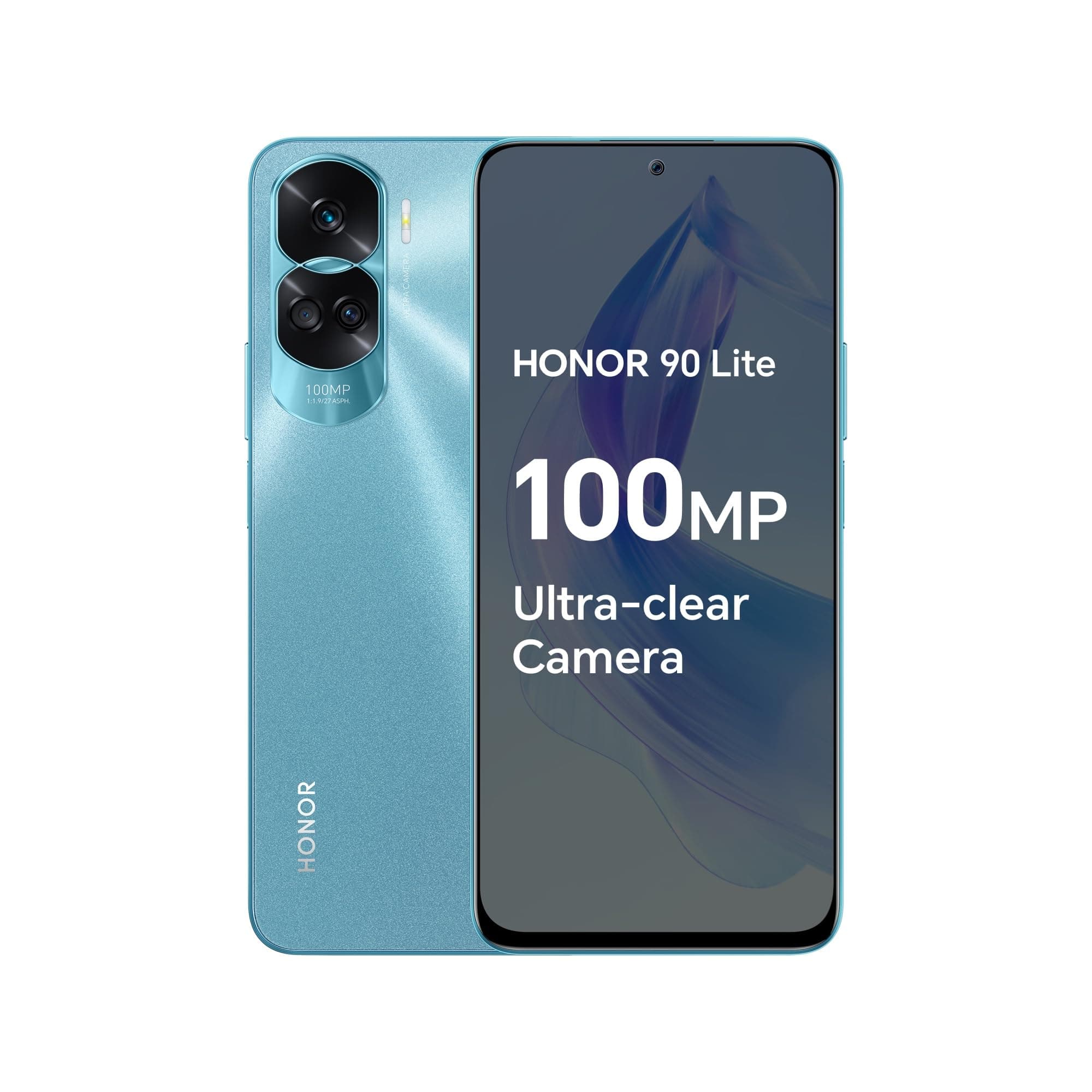 Honor 90 Lite Dual-SIM 256GB ROM + 8GB RAM (Only GSM | No CDMA) Factory Unlocked 5G Smartphone (Cyan Lake) - International Version (Renewed)