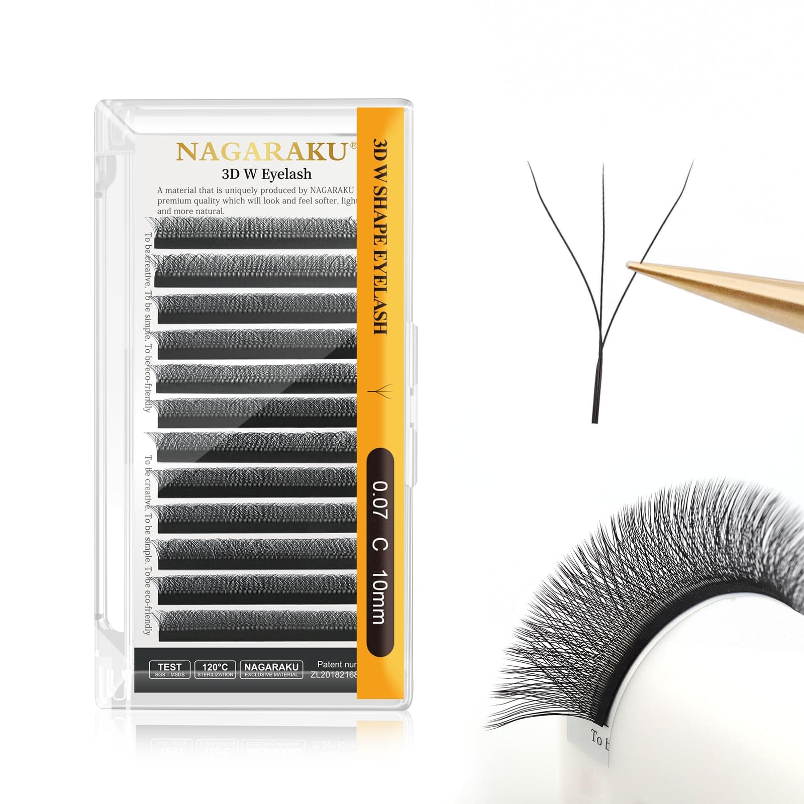 W Eyelash Extension 3D Volume Premade 0.07mm C curl 10mm Faux Mink Matte Black Cluster Easy Fanning yy Eye Lashes