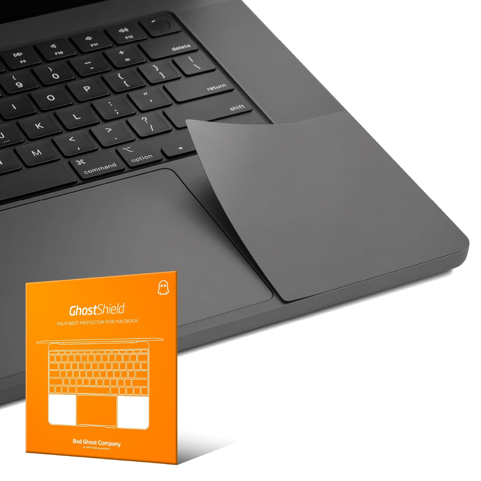 GhostShield Premium Palm Rest Protector Skin Cover Set, Scratches and Wear Protection, Compatible with MacBook Pro 16" 2026 2024 2023 2021 M5/M4/M3/M2/M1 Pro/Max, Space Black