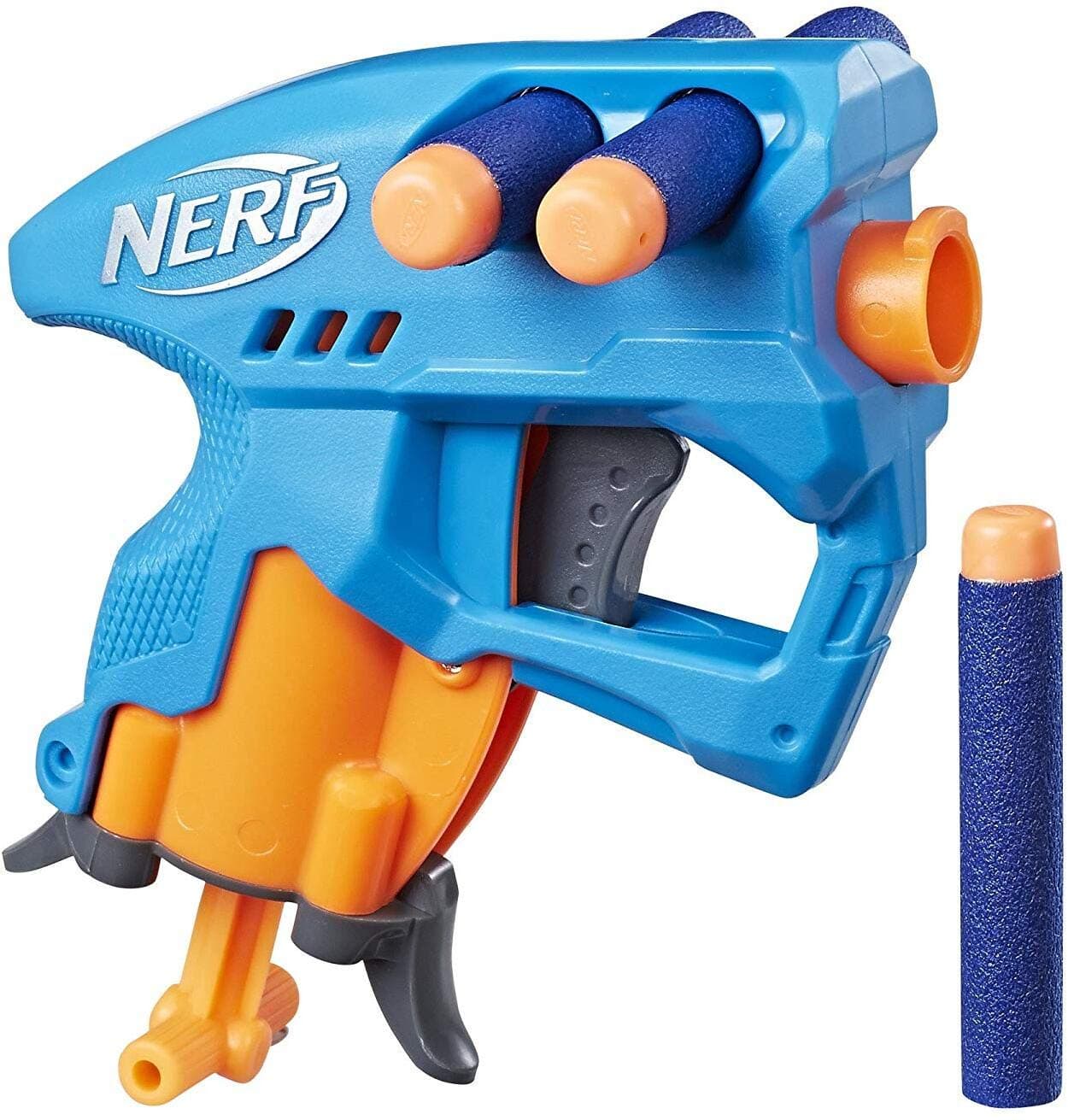 Nerf N-Strike NanoFire Blaster (Blue) - Ages 8 and Up - Unisex - 1 Dart at a Time - Compact Size - Single Shot - Includes Blaster and 3 Darts