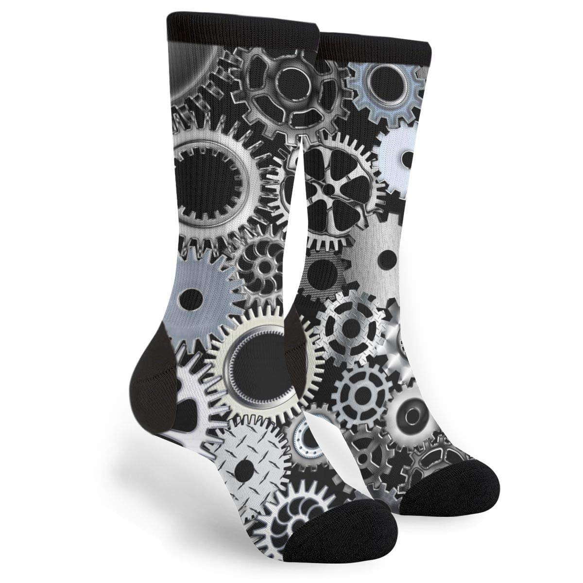 Mechanical Engineering Gear Crew Socks - Fun Novelty Socks - Unisex, One Size Fits Most