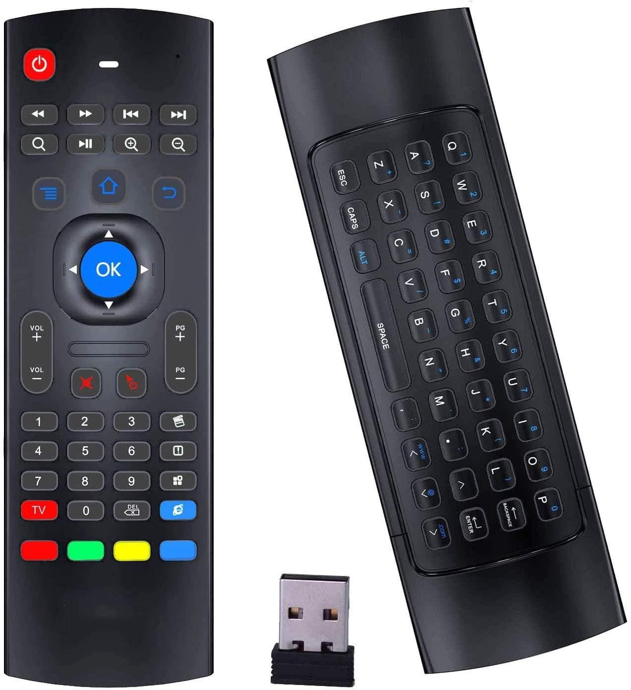 Voice Air Remote Mouse 2.4GHz Mini Wireless Keyboard Mouse with Voice Input Android TV Remote Control Infrared Leaning for Android TV Box,Mini PC,Mac OS