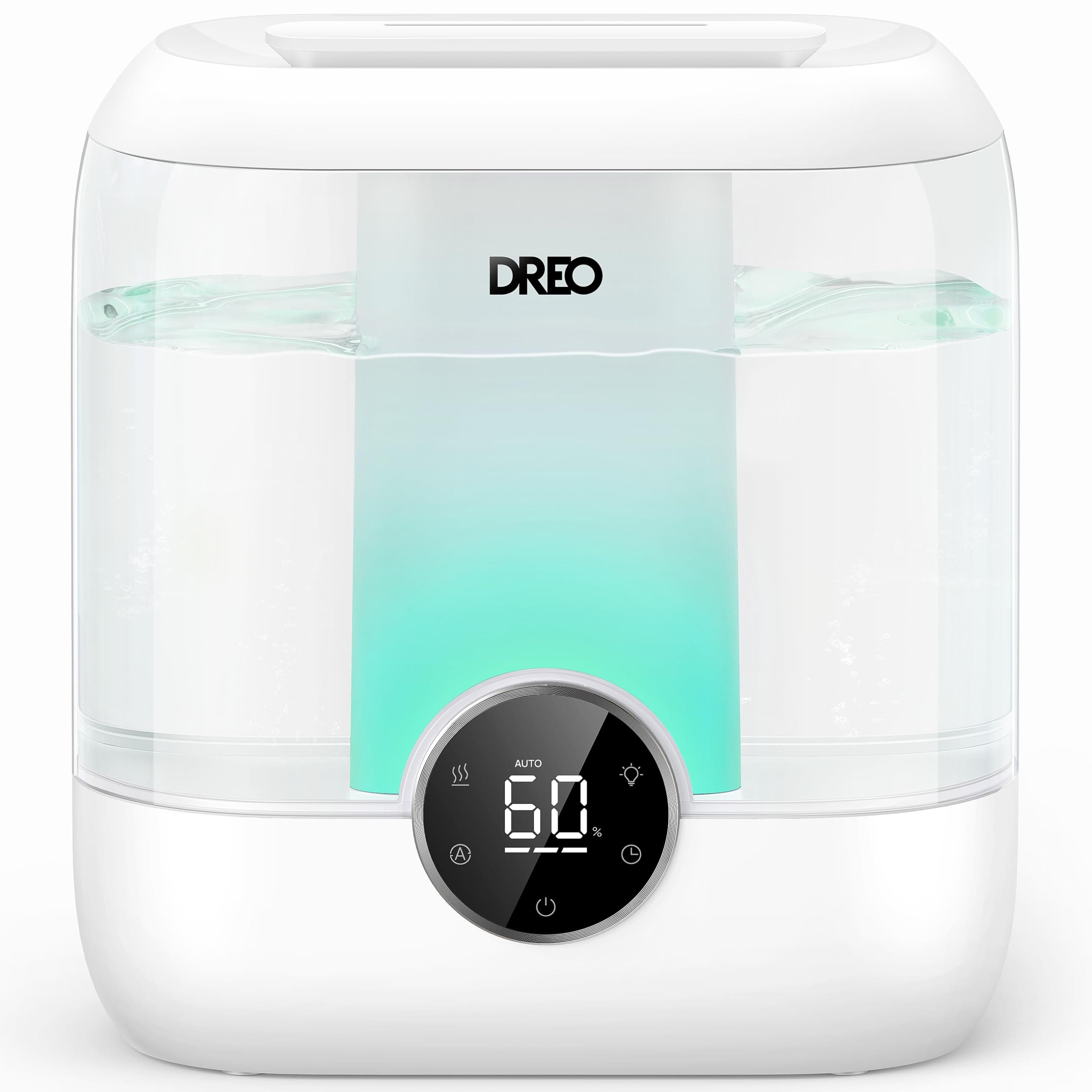 Dreo - 6L Top Fill Humidifiers for Bedroom, 60 Hours Runtime, 28dB Quiet Cool Mist Humidifiers for Large Room Humidifiers
