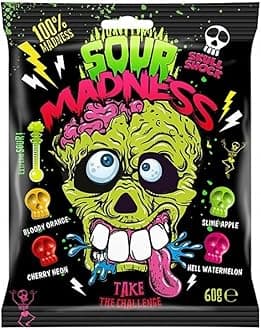 Skull Shape Candy Extreme Sour Take The Challenge 60g (Imported)