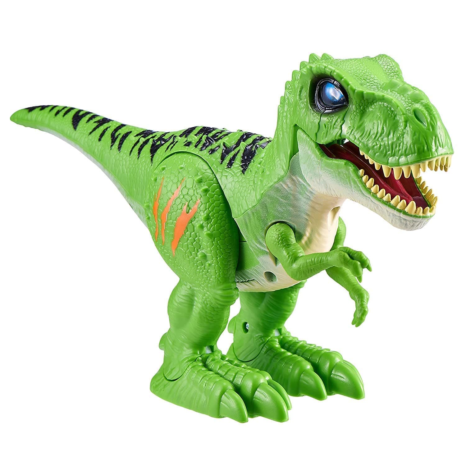 Robo Alive Attacking Green T-Rex Battery-Powered Robotic Toy by Zuru, Dinosaur Toy, Birthday Gift for Boys 3 Years Old and Up