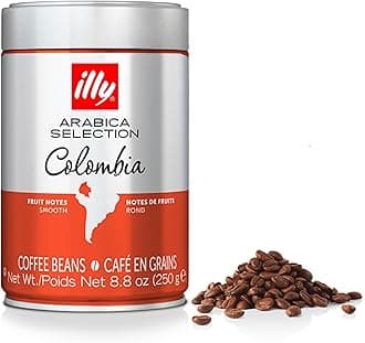 Colombia Coffee Beans, Medium Roast, 100% Arabica, Ideal for Moka Pots, Espresso & Filter, 250g Tin