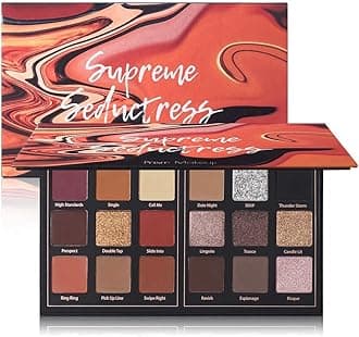 Matte Eyeshadow Palette Pro 18 Colors Highly Pigmented Shimmer Eye Shadow Palette Blendable Long Lasting Waterproof Makeup Cosmetics (01# Seductress)