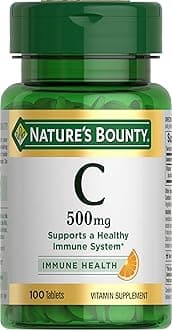 Nature's Bounty Vitamin C Supplement, 500 mg, 100 Tablets