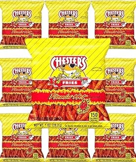 QT Limited Chester's Flamin' Hot Fries - Snack Pack of 10 Gluten Free 1 oz Bags
