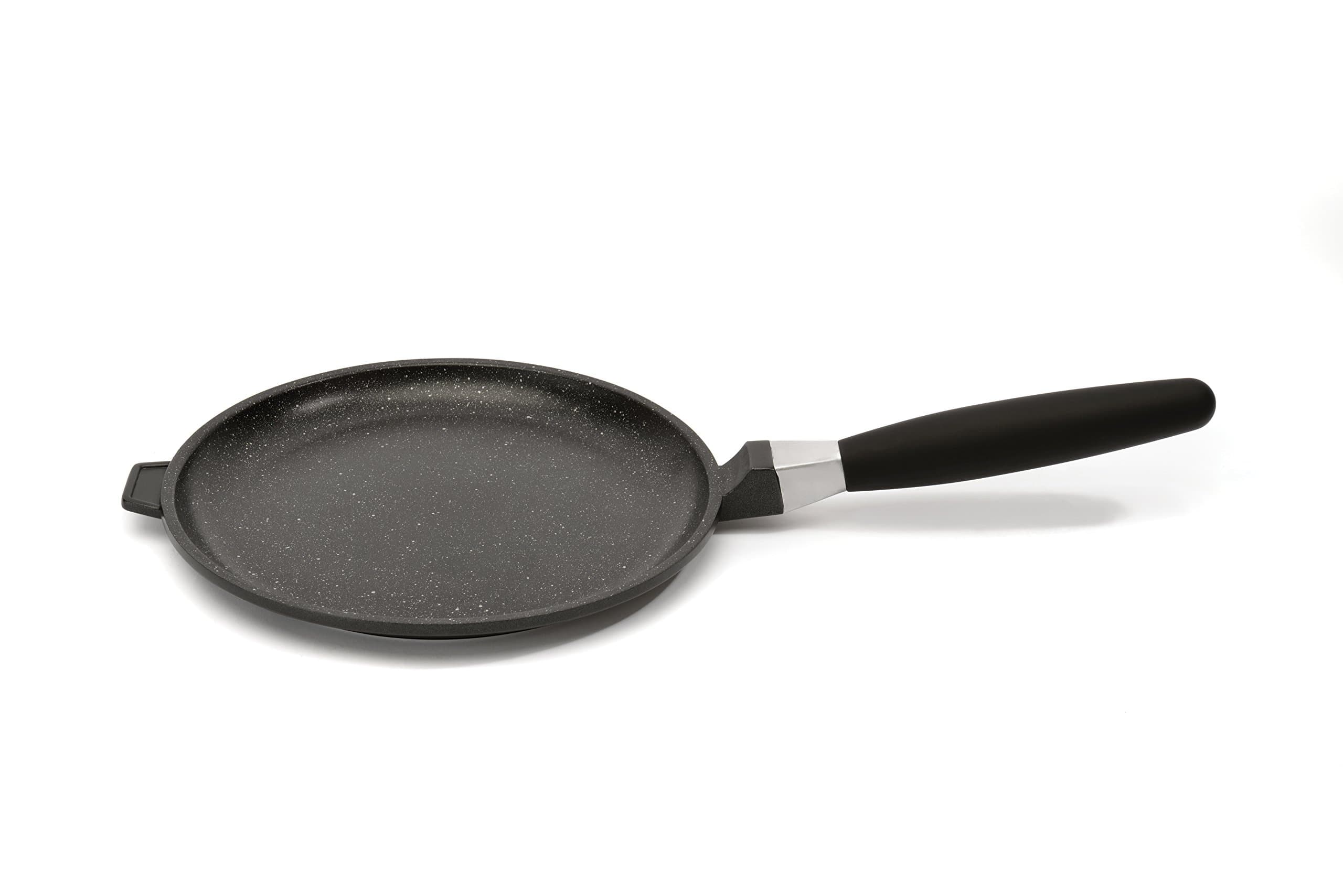 EuroCAST by BergHOFF - 10" Pancake/Griddle Pan | Ceramic and Titanium Cooking Surface | Durable, Lightweight Cast Construction | Detachable Handle for Oven Use | Designed in Europe. Made for America