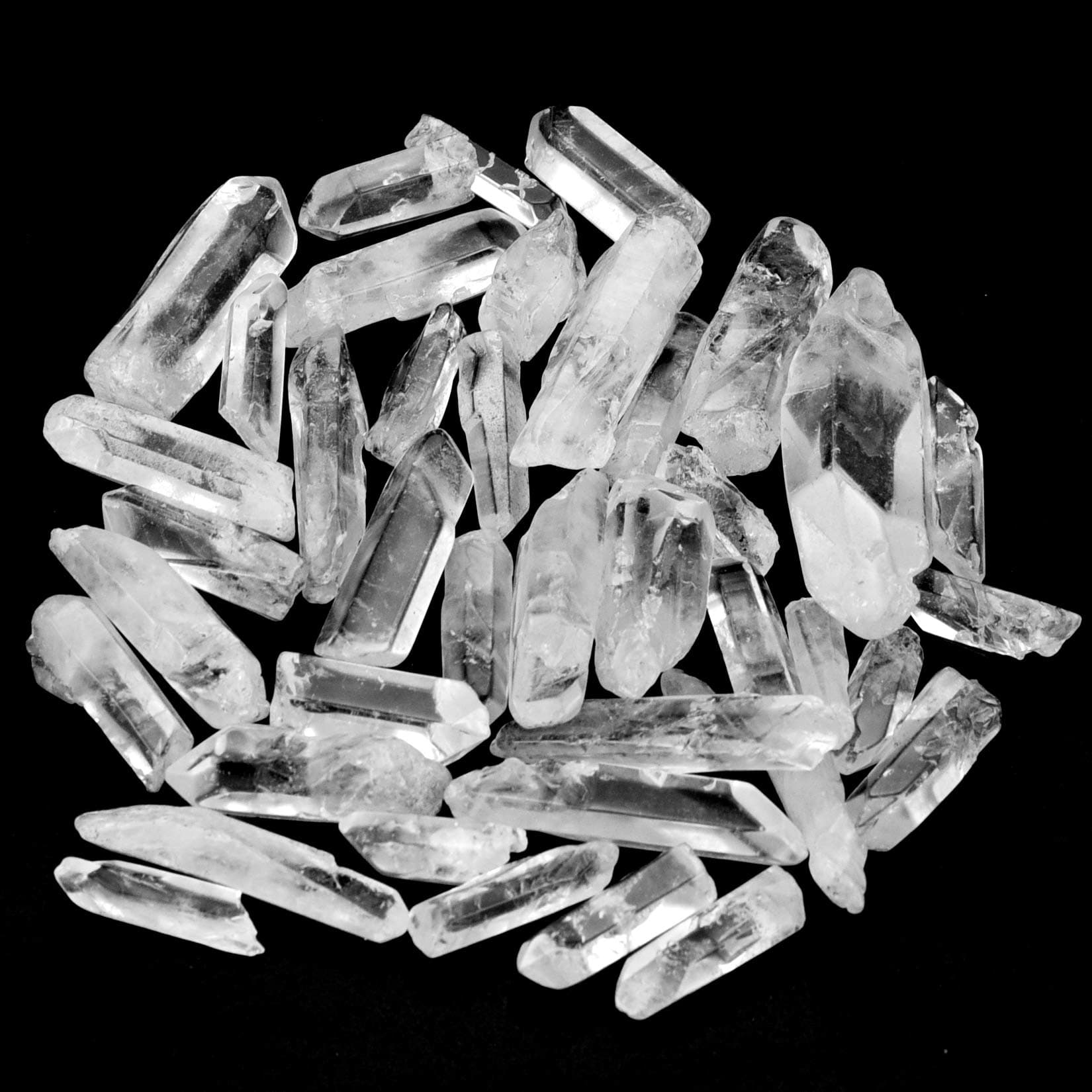 Marrywindix 1.2-2 inch Natural Raw Stones Bulk 0.44lb Irregular Rough Clear Crystal Points for Meditation Reiki Healing and Energy Work