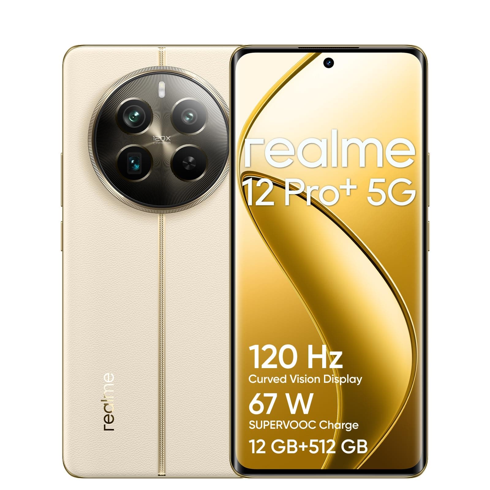 relame 12Pro+ 5G Smartphone 12+512 Beige