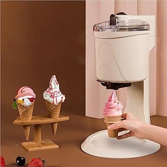 Soft Serve Ice Cream Machine, Ice Cream Makers for Home, freezing Yogurt Sorbet Maker Automatic Machine, Ice Cream Makers Machine for Home Portable Blender,220V
