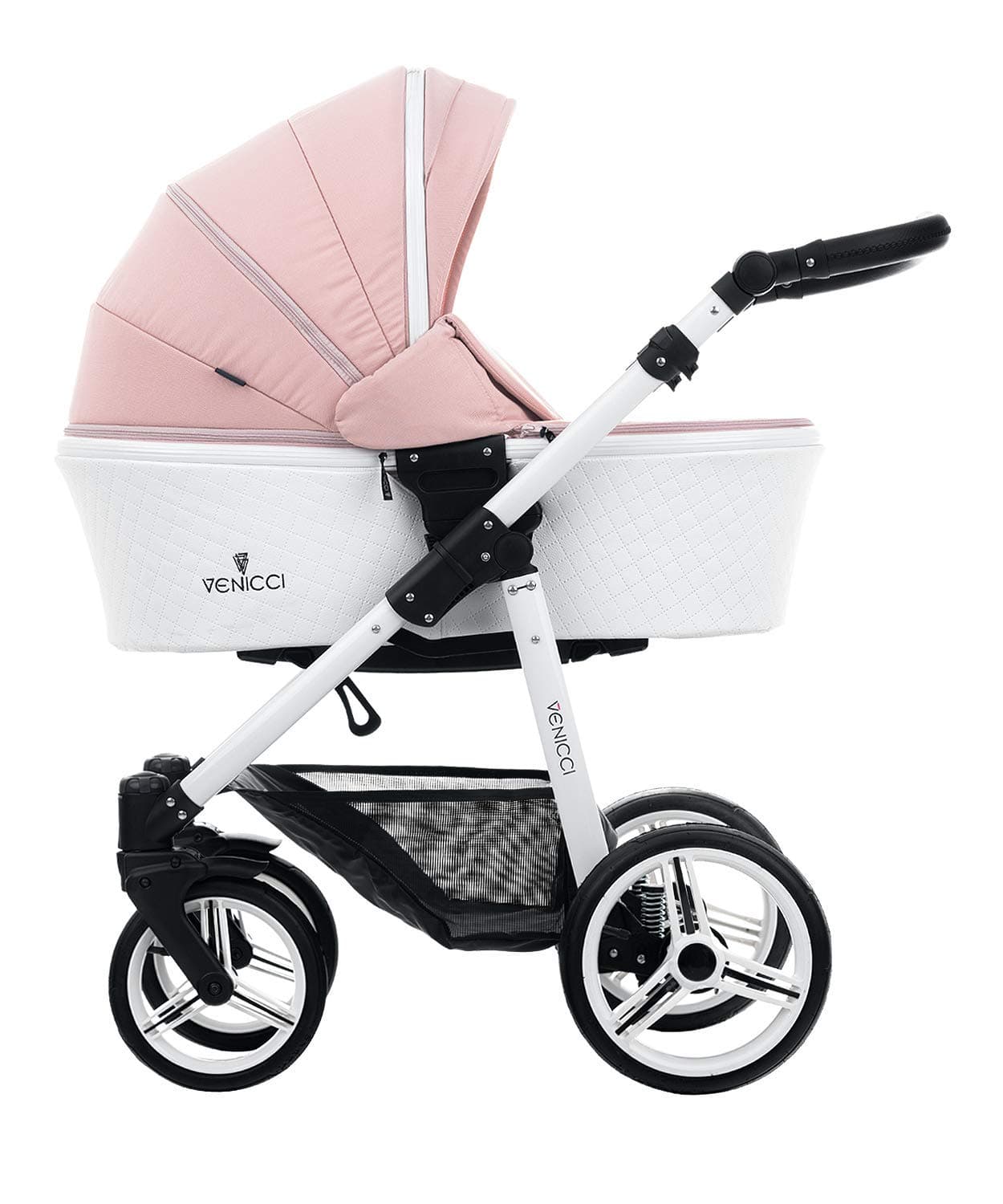Venicci Pure 2 in 1 Travel System - Rose/White