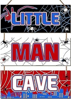 3 Pcs Spider man Wall Decor Boys Room Decor-Spiderman Room Decor for Boys-Spiderman Wall Decor-Spiderman Bebroom Decor-Spider Man Room Decor