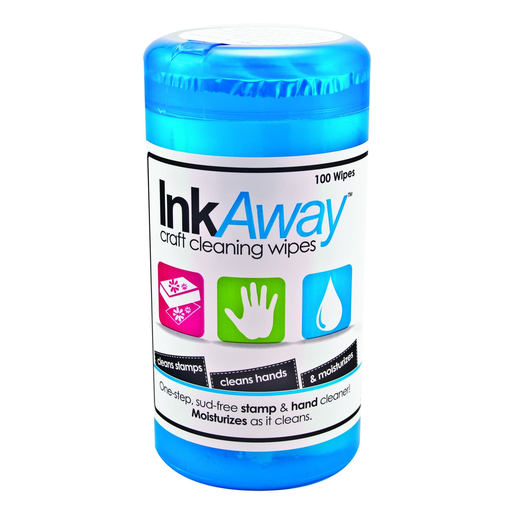 Read Right InkAway Craft Cleaning Wipes, 100 Wipes per Container (RR44011)