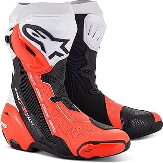 Alpinestars Supertech R Vented Racing Motorcycle Boots, CE-Certified, Lightweight, Advanced Ventilation & Grip
