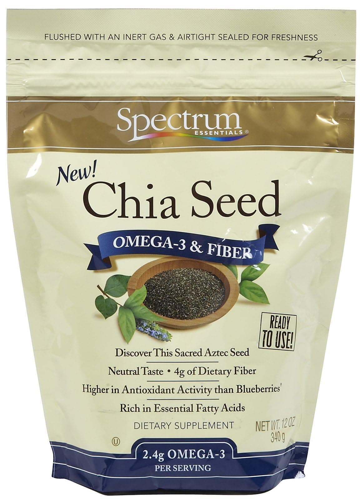 Essentials Chia Seed Omega-3 and Fiber - 12 oz