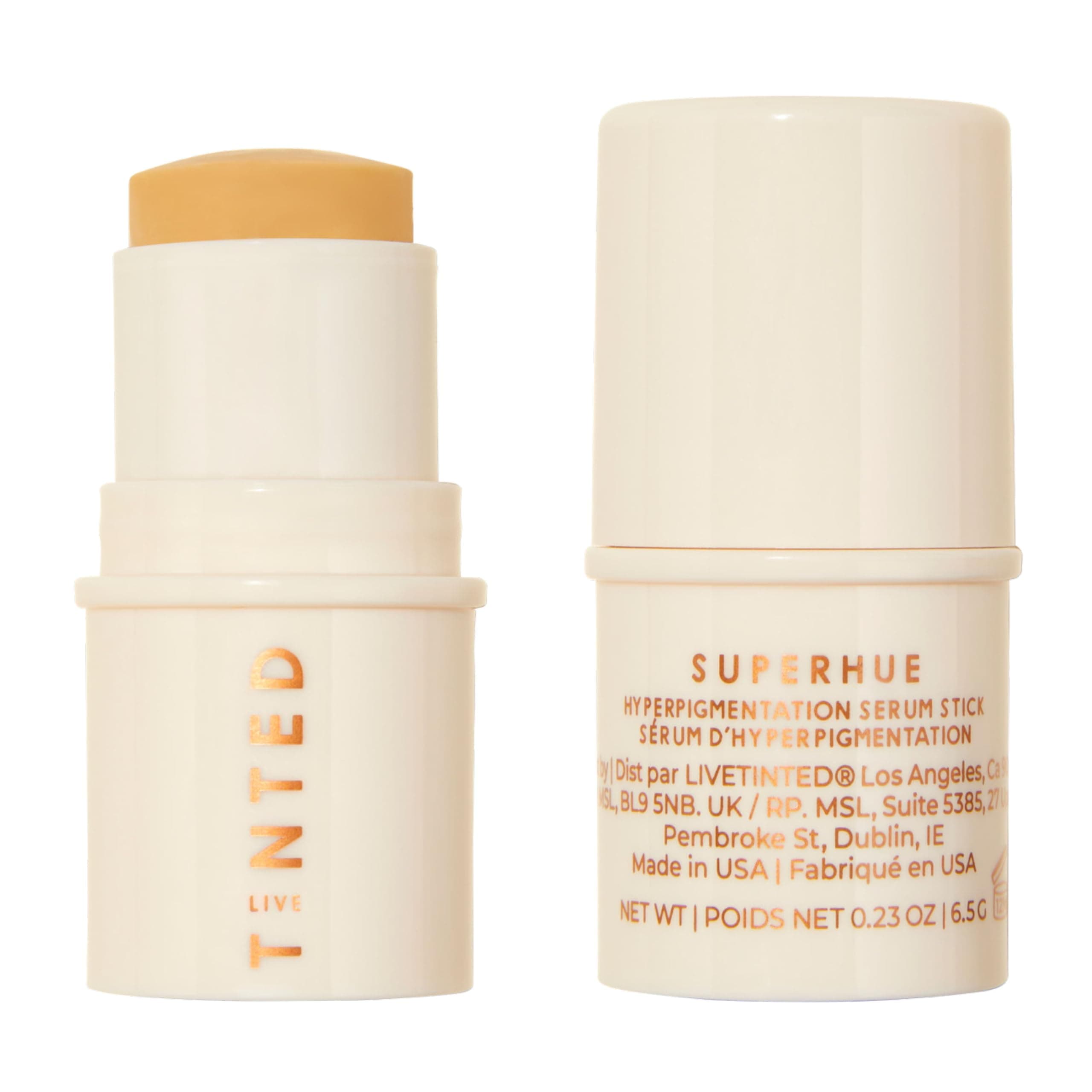 Live Tinted Superhue Hyperpigmentation Serum Stick Mini - Balm-to-Serum Stick For Face & Body - Skin Care with Niacinamide & Vitamin C, Facial Serum Stick for Dark Spots, 0.23 oz