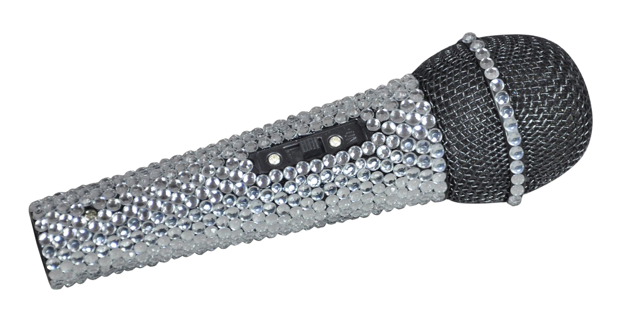 New Jersey Sound Corp Crystal Effect Karaoke Microphone - Silver