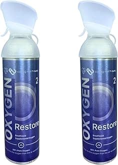 Oxygen Restore 10 Liter Portable Oxygen Canisters (2 Pack)
