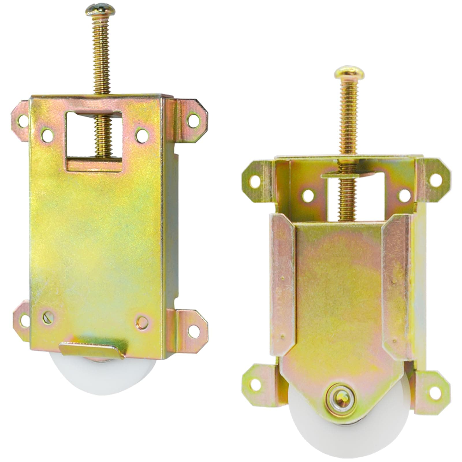 Sliding Mirror Closet Door Rollers Replacement Hardware Fits Contractors Part #W8020C or Hard 1775 Wardrobe Doors Wheels, 1-1/2" Durable POM Concaved Ball Bearing Wheel, 2 Pack