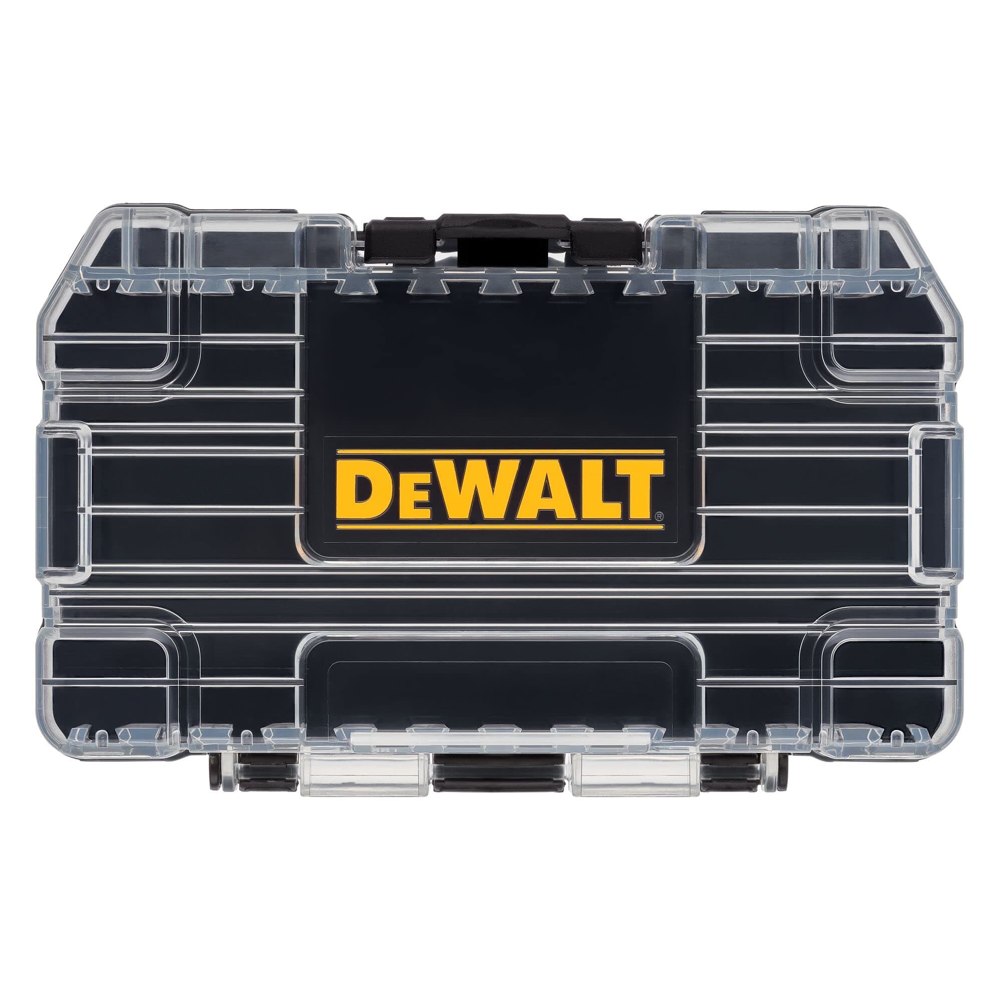 DEWALT ToughCase Tool Box, For Small Parts, 1 Compartment Organizer, Clip Latch For Secure Closing (DWASTCASEBLK)