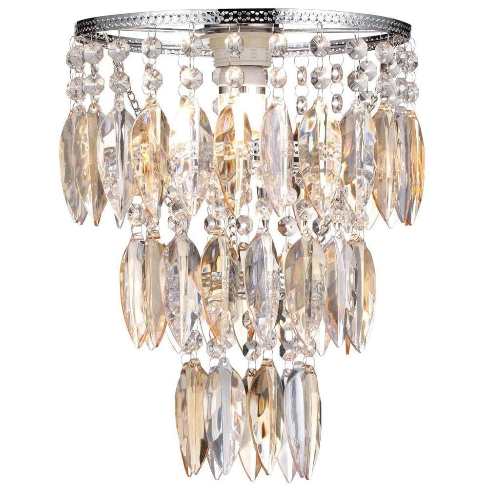 Easy Fit Nikki Champagne Lamp Shade for Ceiling Fitting Modern LED Chandelier Decoration