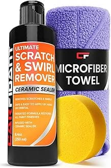 Scratch and Swirl Remover - Car Scratch Remover for Vehicles Paint - Polishing Compound for Cars with Pad and Towel - Cutting and Buffing Compound for Paint Restorer