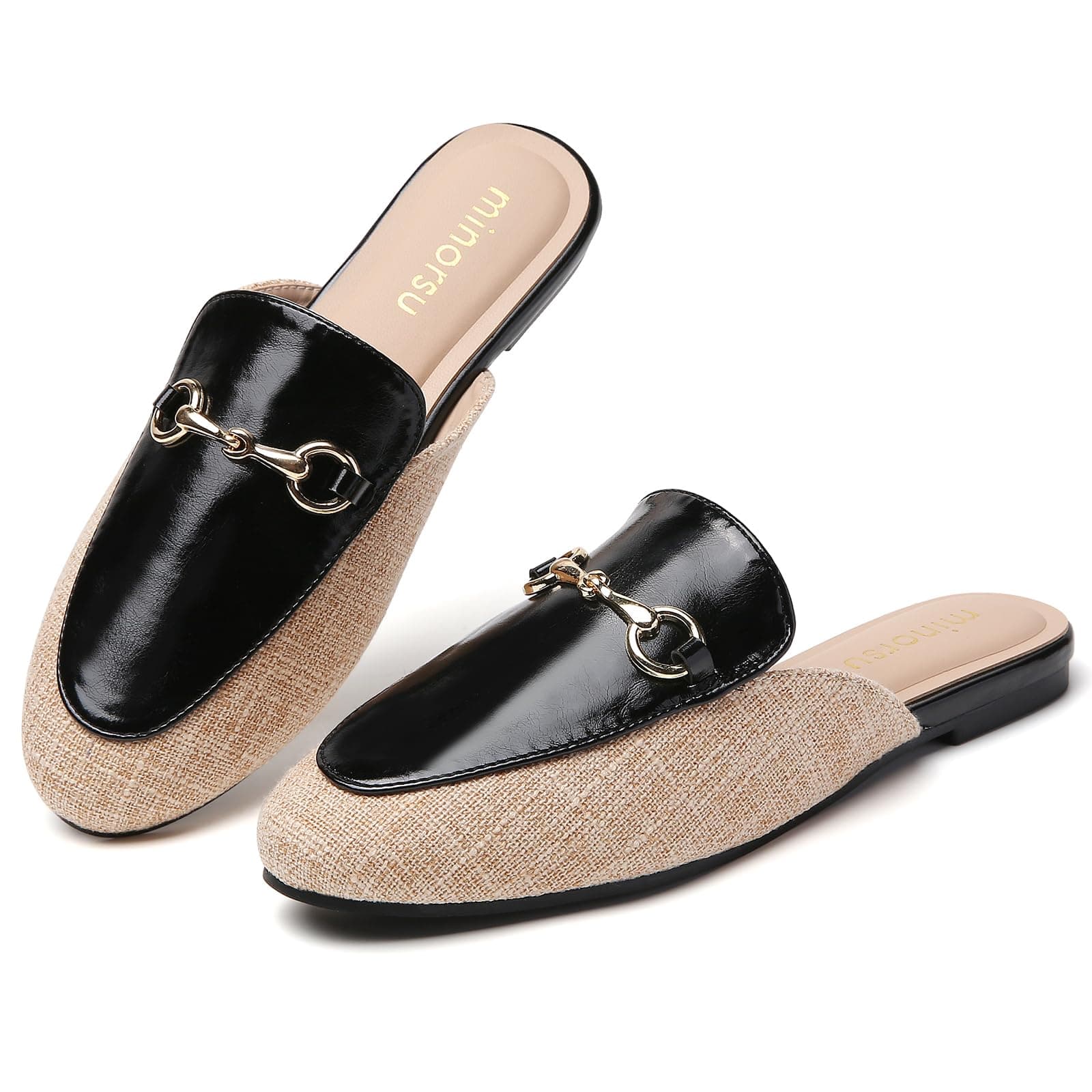 Minorsu Buckle Mules for Women