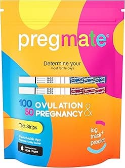 Pregmate 100 Ovulation and 50 Pregnancy Test Strips Predictor Kit