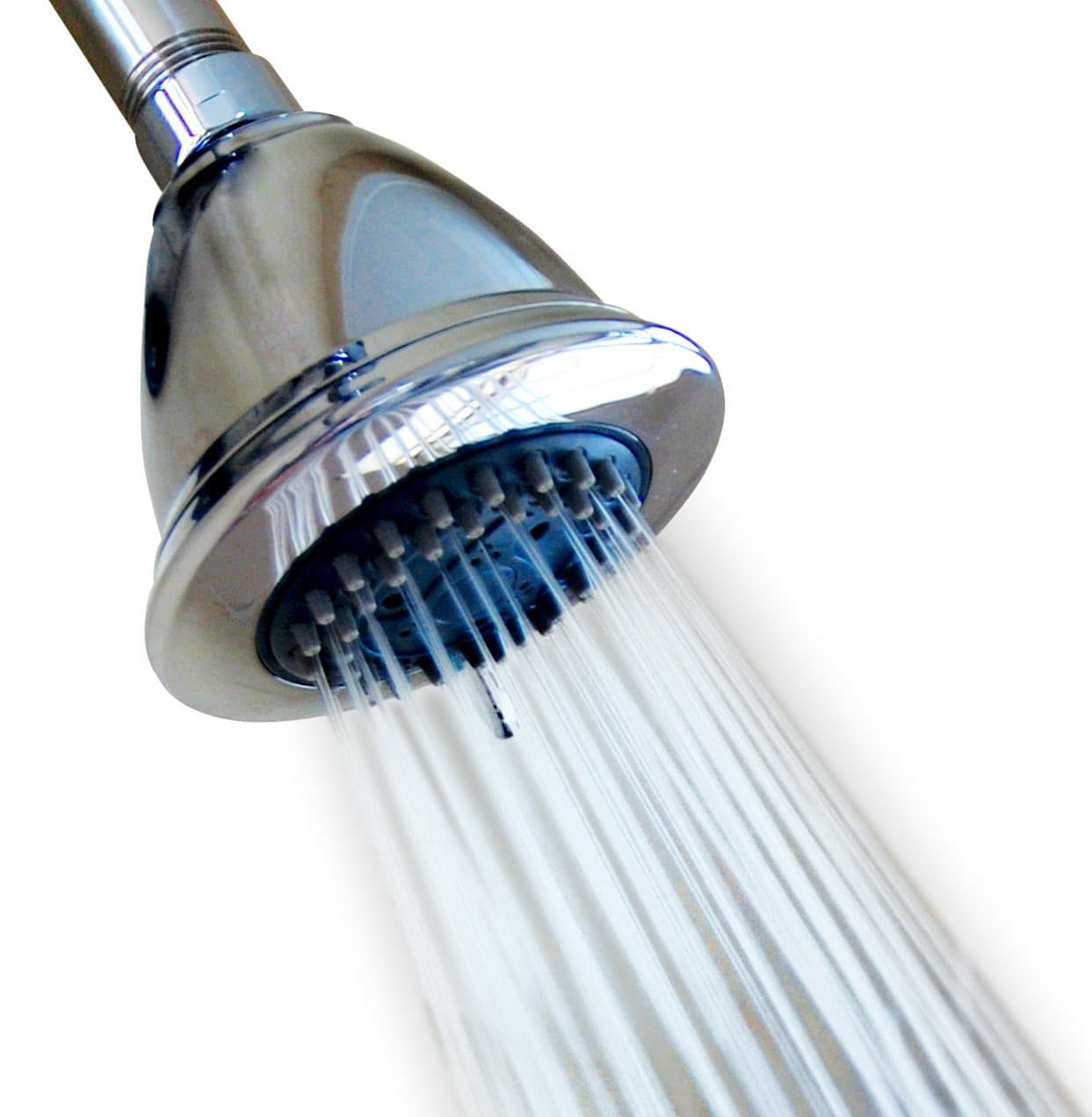 HS018 High Pressure 3 Setting Power Body Massage Spa Shower Head Power Rainfall Style Polished Chrome Finish Adjustable Fixed Showerhead, 4" L x 4" W