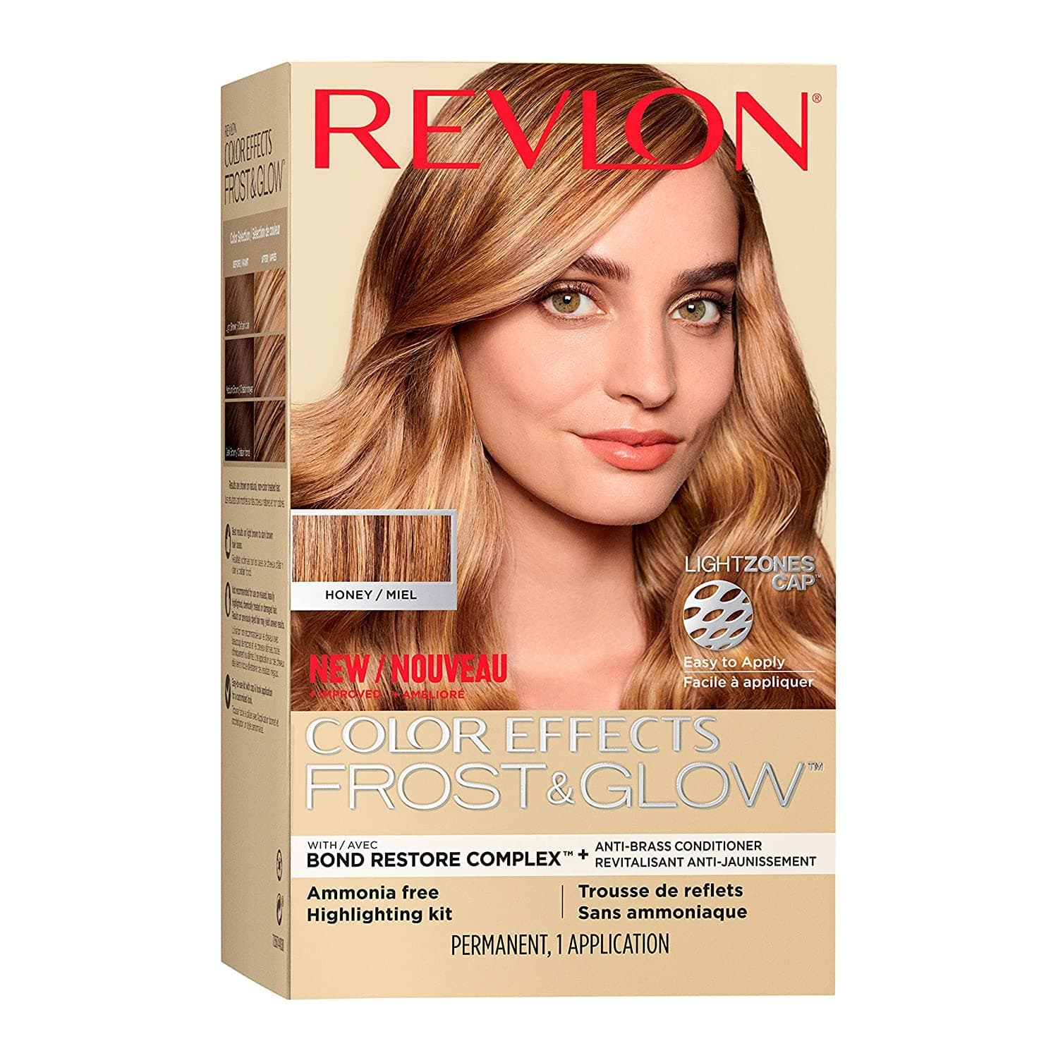 Revlon Color Effects Highlighting Kit, Permanent Hair Dye, For Balayage, Frosting, & Ombre Styling, Ammonia & Paraben Free, 30 Honey, 8 Oz (Pack of 1)