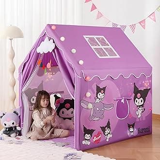Light Weight Kids Play Tent House for 3-8 Year Old Kids Girls and Boys (PRPL CAATT 52)