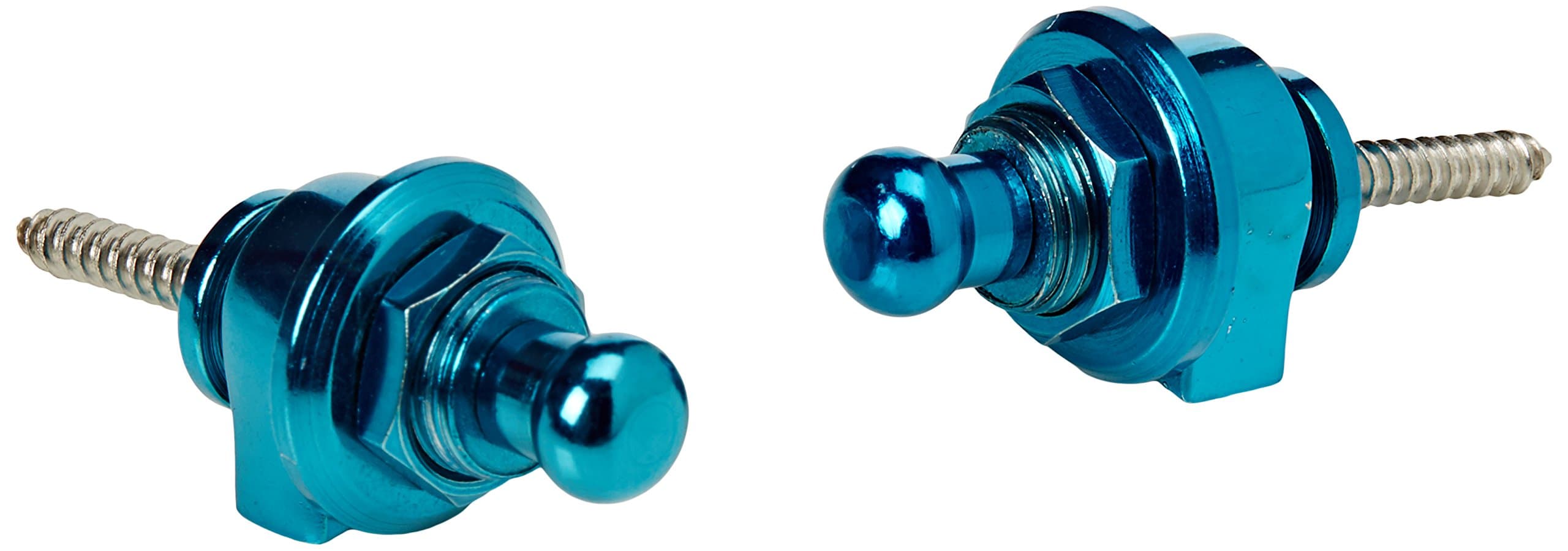 Borderlands LS7187 Classic Style Guitar Strap Lock Pair - Blue