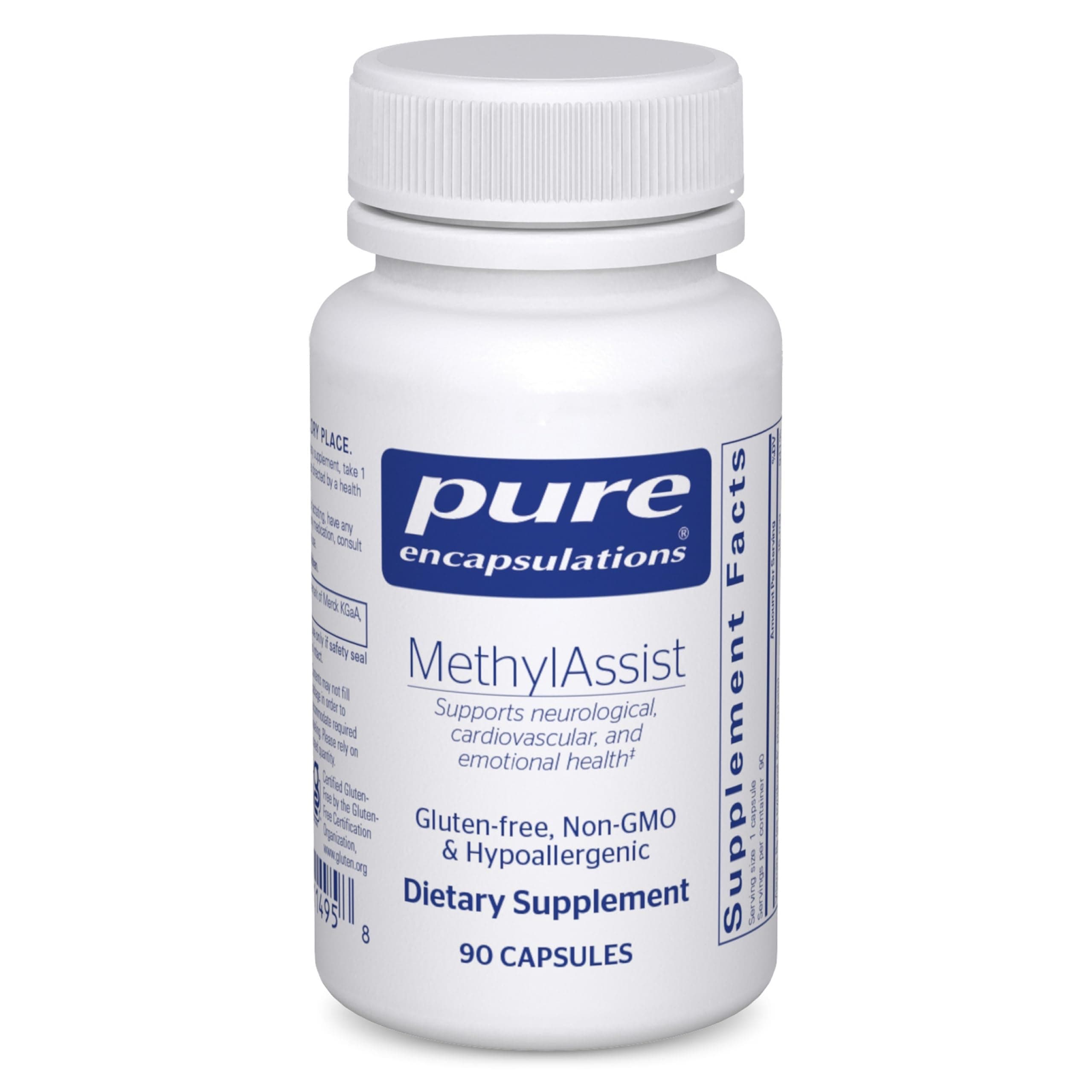 MethylAssist 90's - B Vitamin Complex - Methylation Support* - Heart Health & Brain Health - Non-GMO & Gluten Free - 90 Capsules