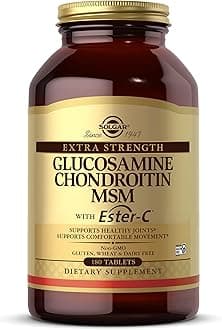 Solgar Extra Strength Glucosamine Chondroitin MSM w/Ester-C, Promotes Healthy Joints, Supports Comfortable Movement & Collagen Formation - 180 Count (Pack of 1)