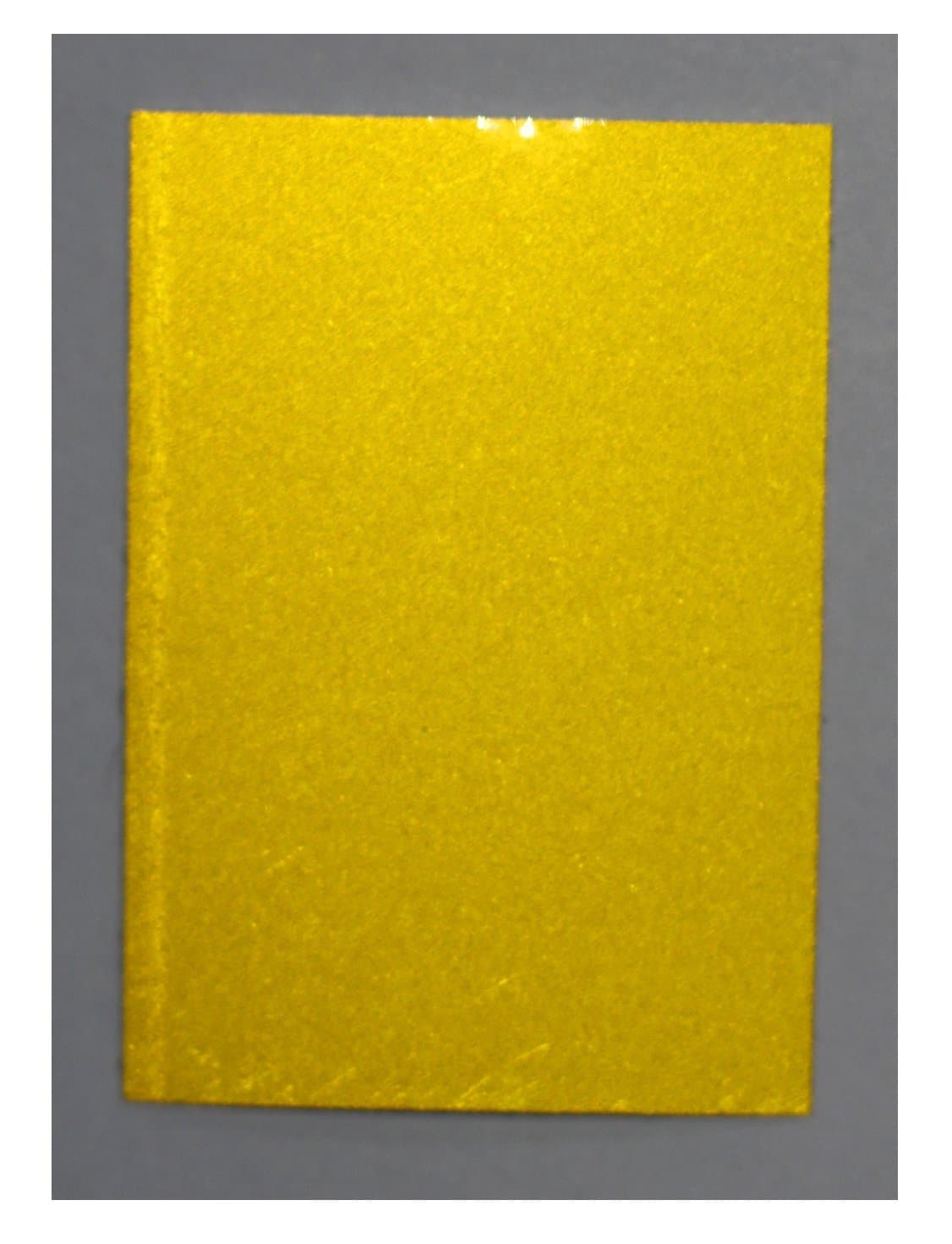 A4 Sheet REFLECTIVE Self Adhesive Vinyl Sticker - Yellow