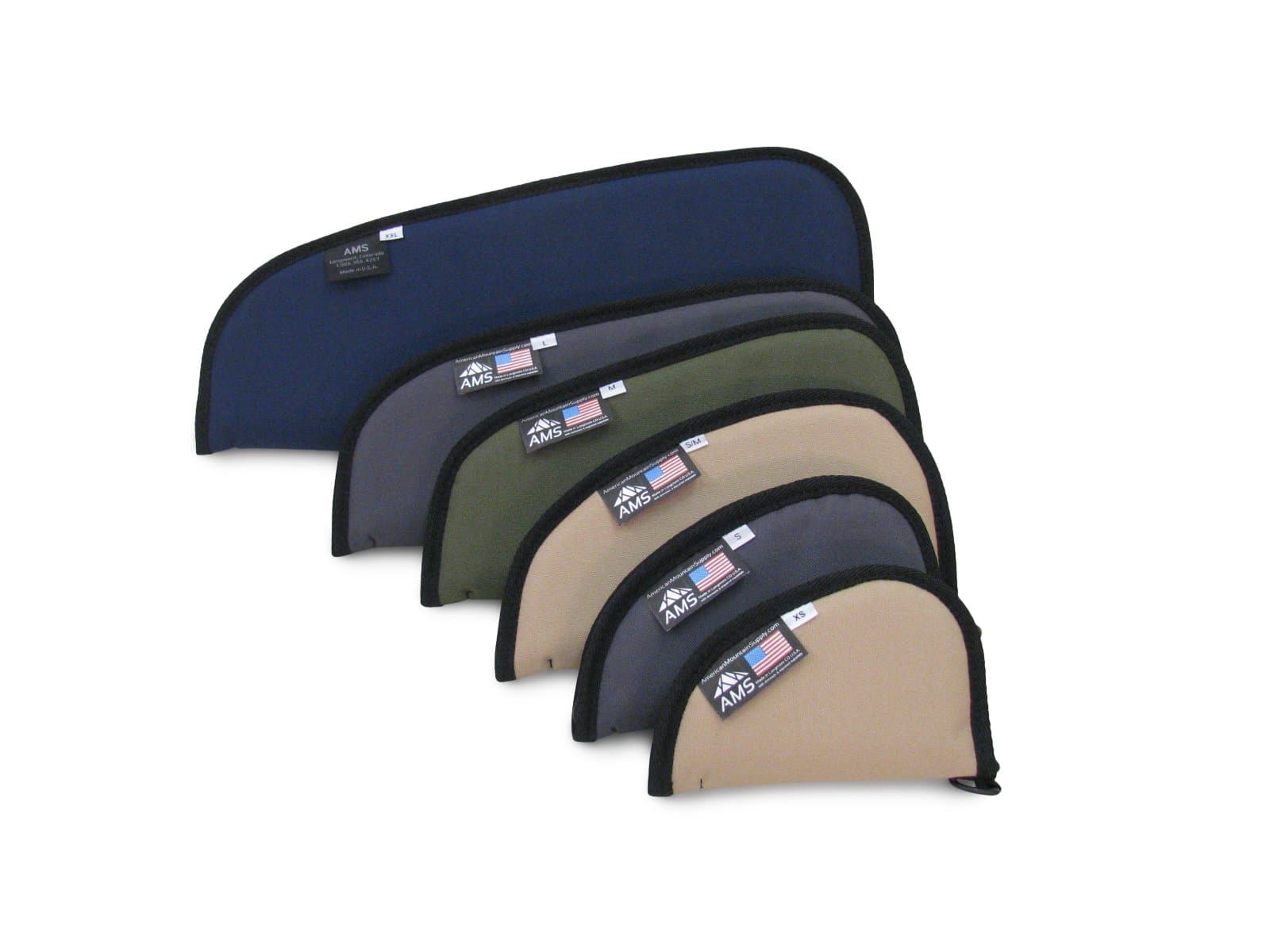 American Mountain Supply 10AXSBLK Oval Pistol Case Without Handle Black, x Small