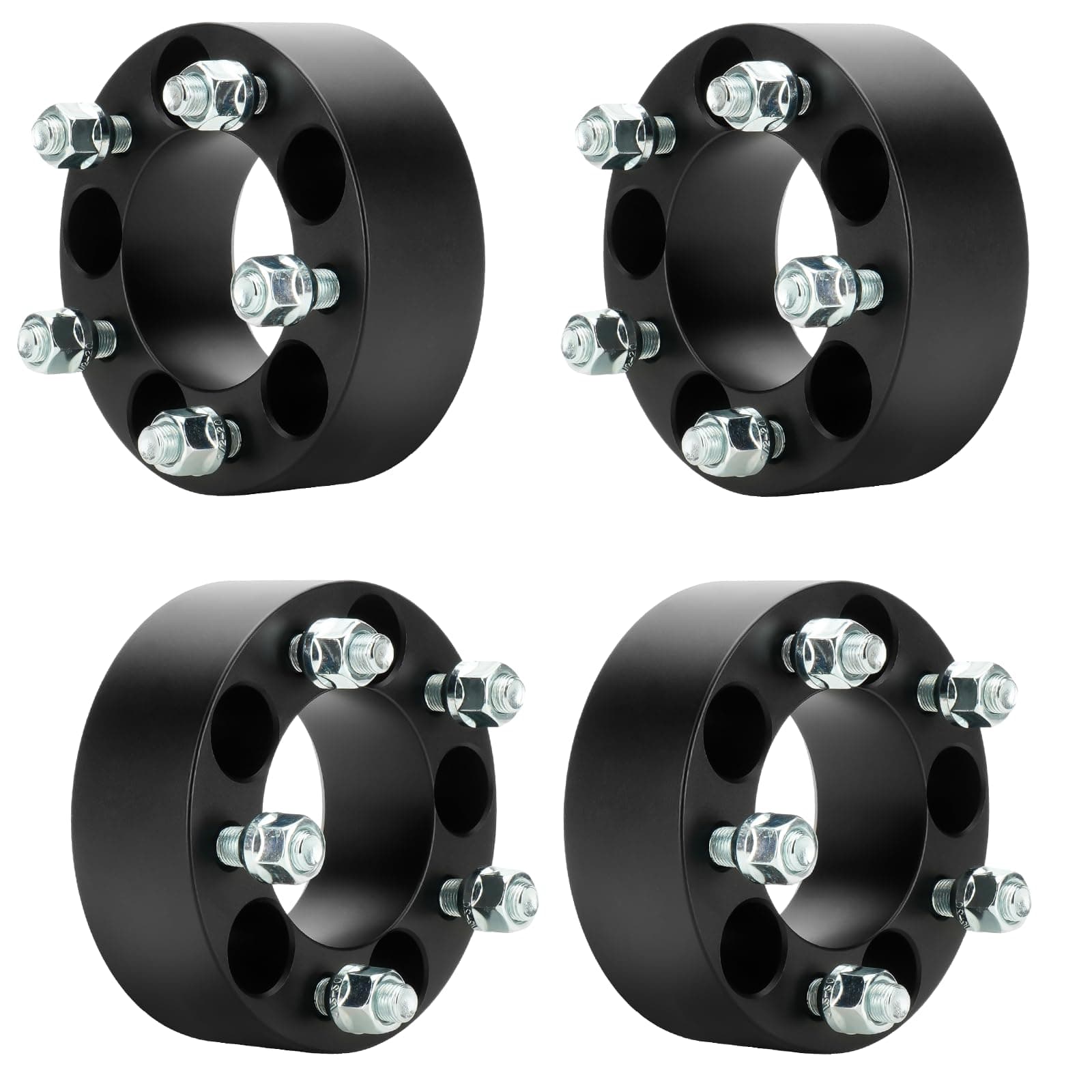 5x4.5 2 inch Wheel Spacers 82.5mm Bore for Ford Mustang Ranger Explorer, Dodge Dakota, 1/2"-20 Studs 5 Lugs Wheel Adapters fits Jeep Wrangler TJ YJ TJ XJ MJ KJ KK ZJ, 50.8mm Thick 5x114.3mm, Set of 4