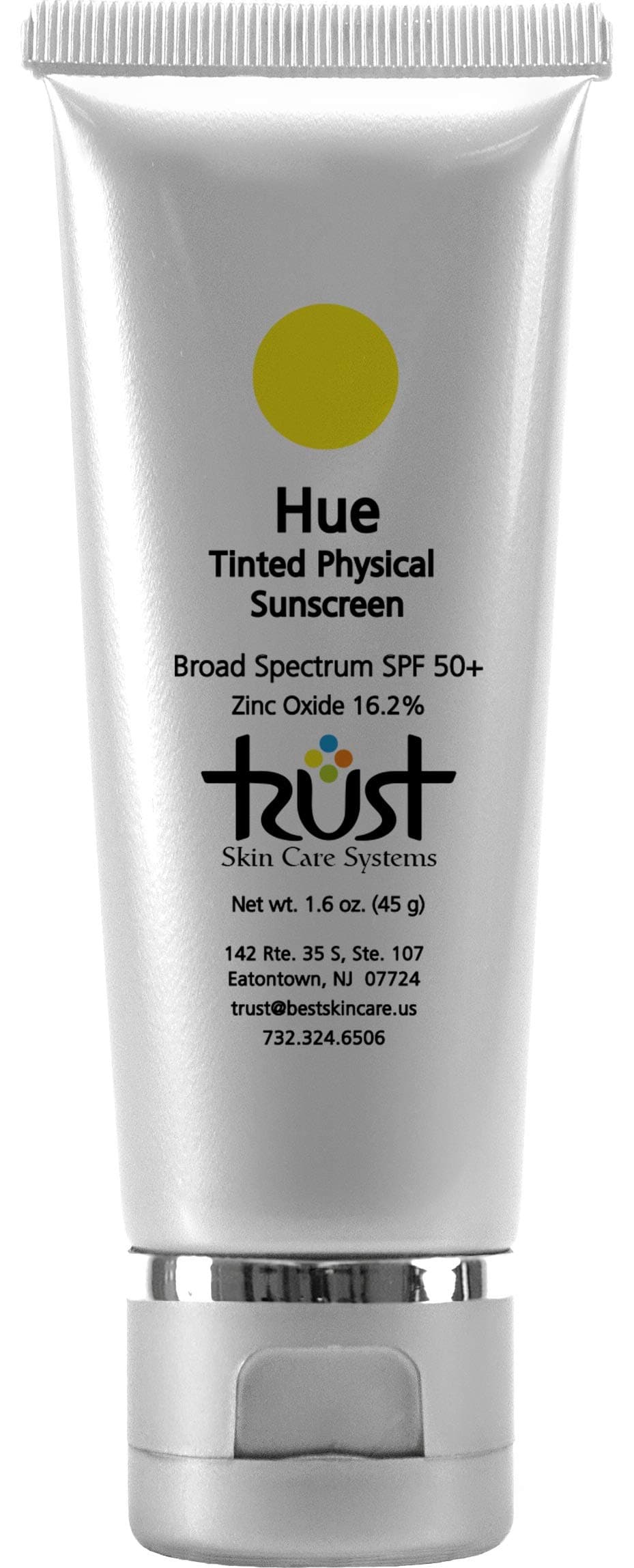 Hue Tinted Physical Sunscreen, SPF 50+, 1.5 oz, Blemish Makeup Coverage, Matte Finish, Waterproof
