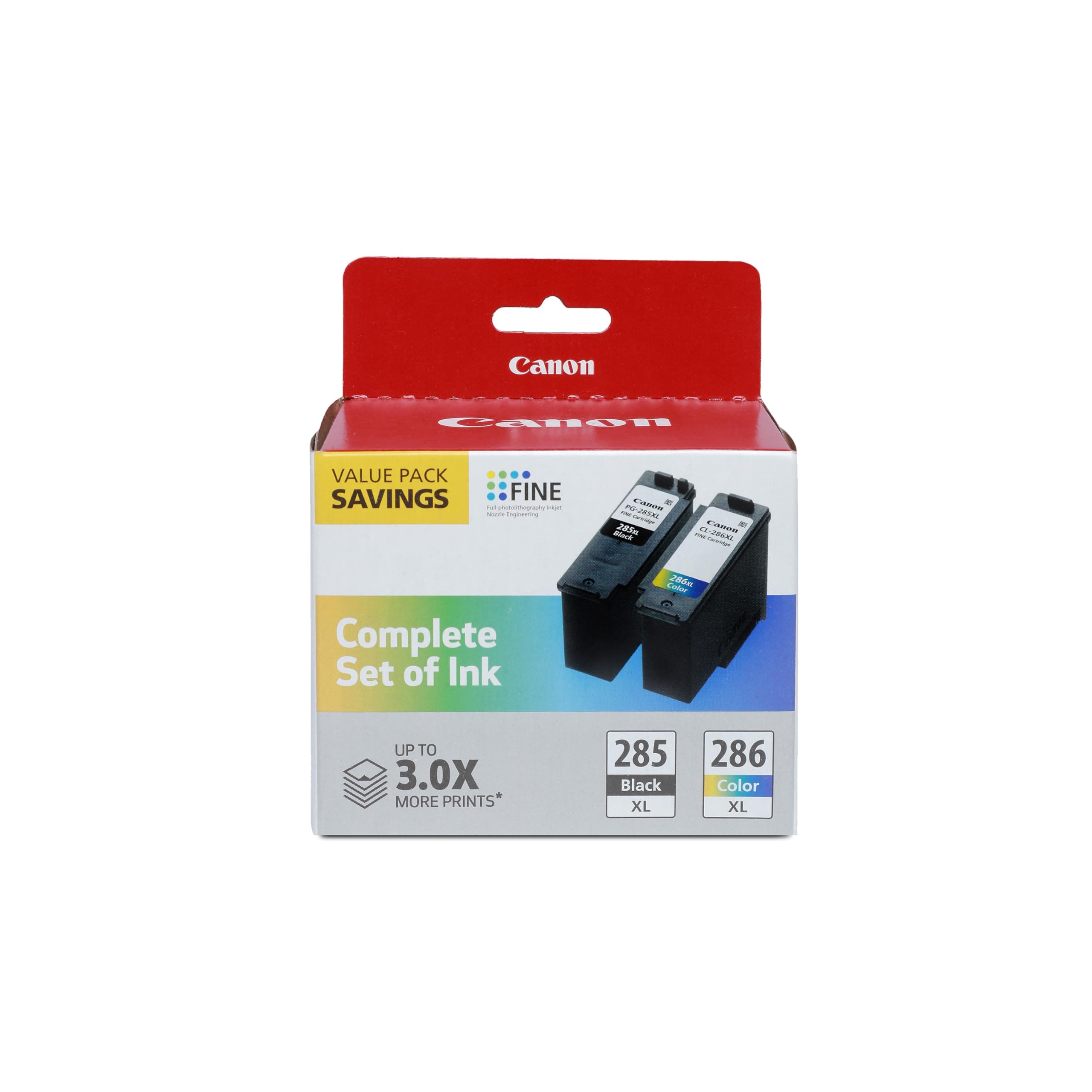 Canon PG-285 XL / CL-286 XL Genuine Ink Value Pack (2 Cartridges), Compatible with TR7820, TS7720/7722