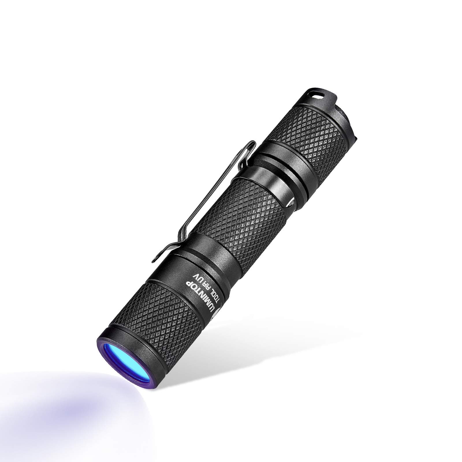 TOOL AA UV Flashlight Black light, 365nm Ultraviolet Blacklight IP68 Waterproof 2 modes for Pet Stains, Hunting Scorpions, Resin Curing, Leak Inspection