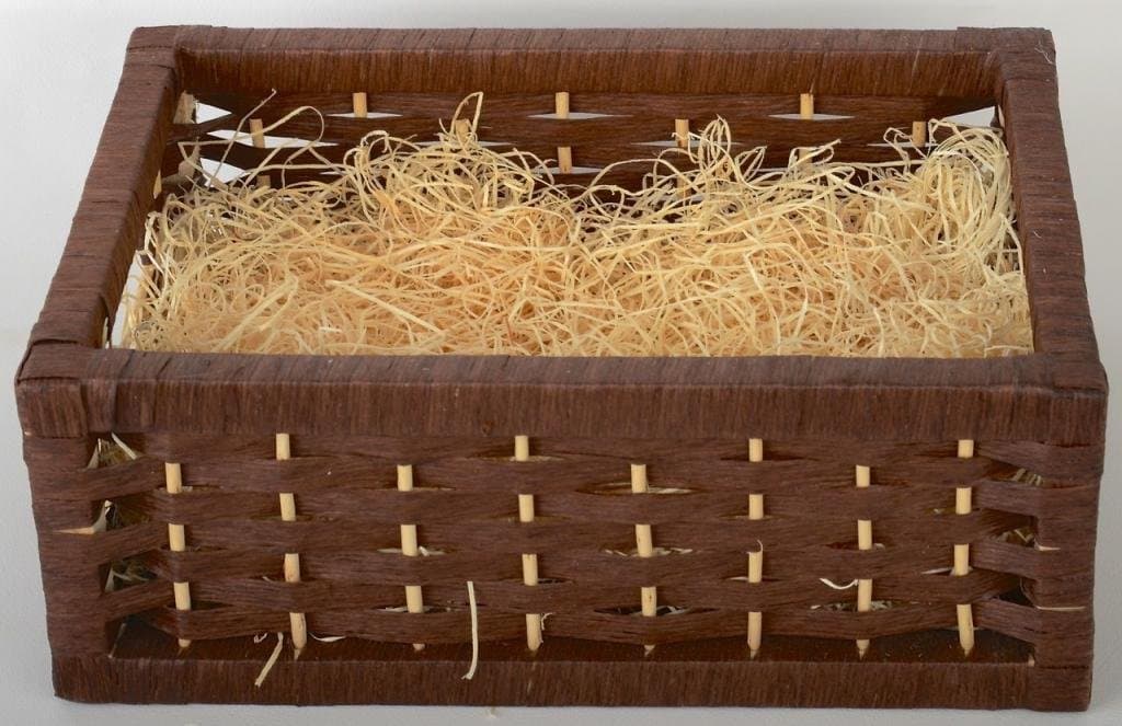 Ojai Olive Oil Small Wooden Gift Basket (Empty)