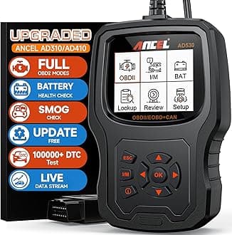 ANCEL AD530 OBD2 Scanner Diagnostic Tool, Universal Check Engine Code Reader with Live Data, Car Diagnostic Tool with Upgraded Battery Tester & All OBD2 Functions for 1996+ Cars, Upgraded AD310