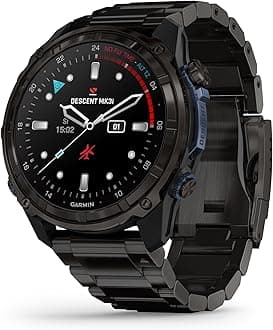 Descent™ Mk3i, Dive Computer and Multisport GPS Smartwatch, Air Integration, Black Titanium